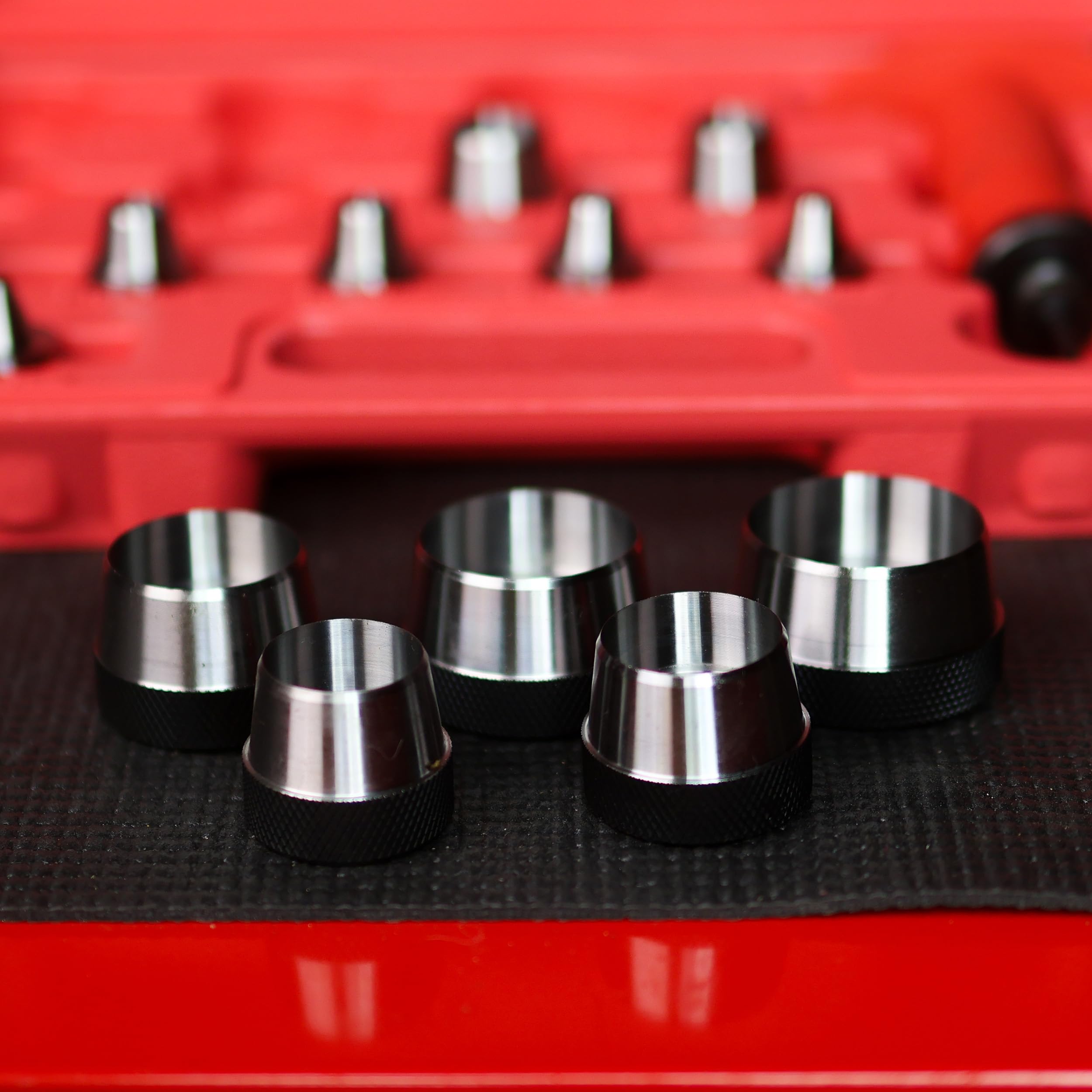 ABN Hollow Punch Kit Leather Punches Tools Hole Punch Set Gasket Punch Set Gasket Cutter 3/16 to 1-3/8in (5-35mm) - Image 6
